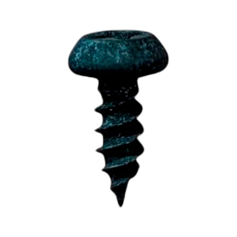 Tornillo gypsum hilo fino punta fina 6x7/16 negro SINSA de 1000 unidades, vista frontal del tornillo individual