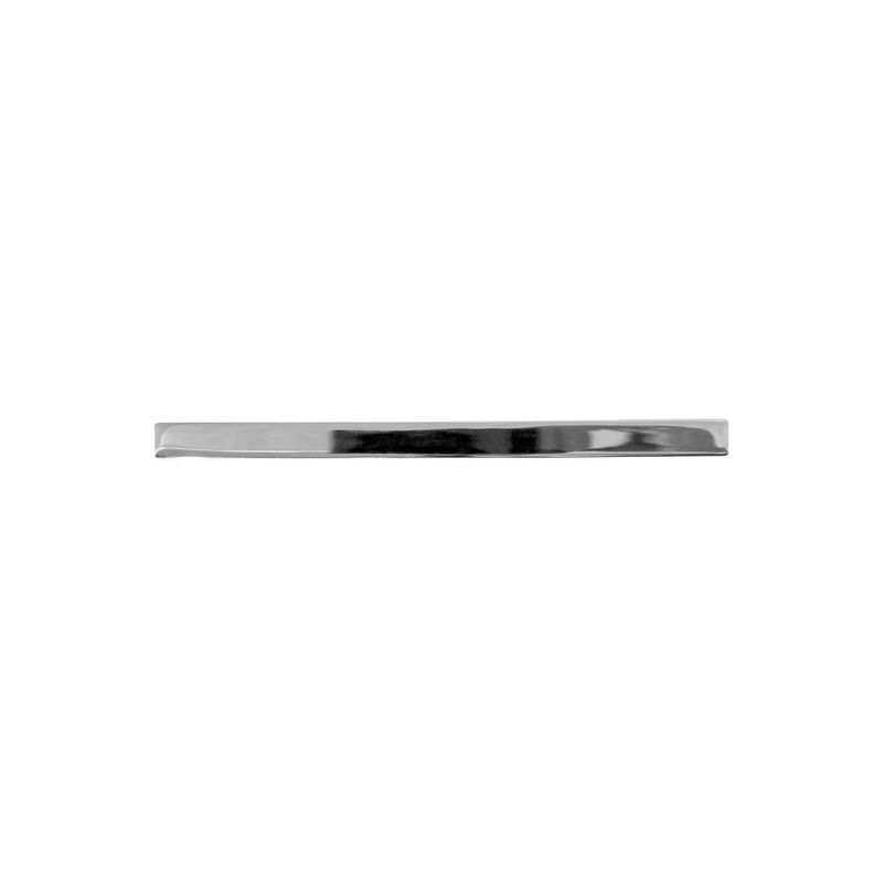 Jaladera de barra Contempo 3-3/4 pulgadas (96 mm) cromo pulido Laurey, vista frontal del herraje metálico