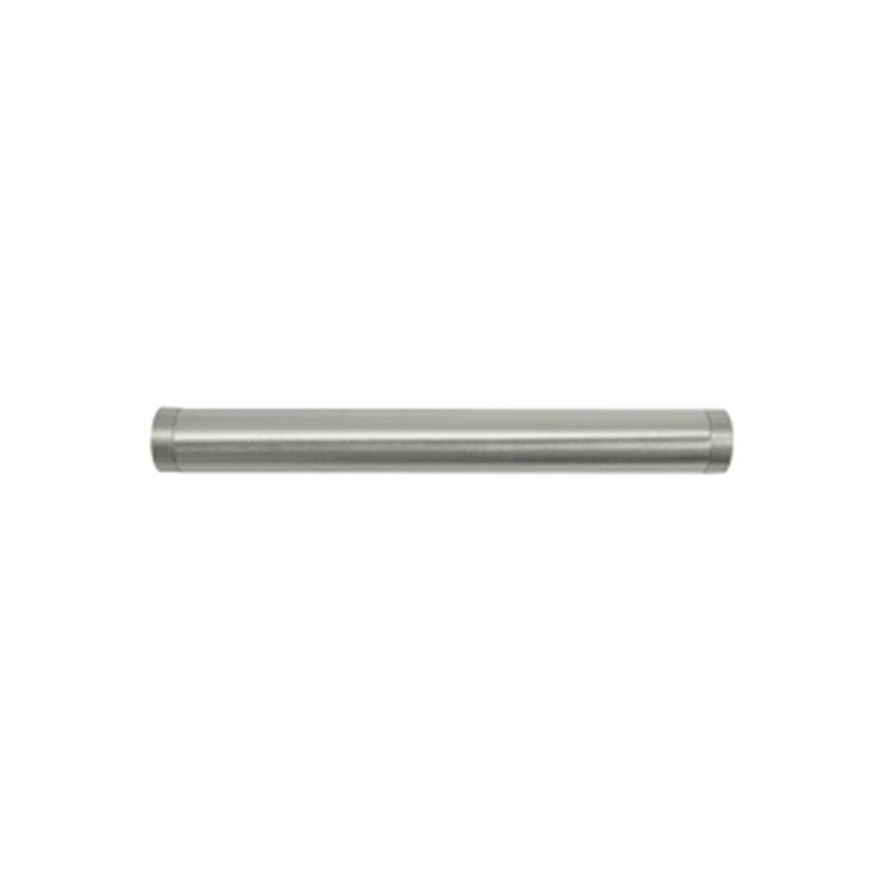 Jaladera de barra Tribeca de 3-3/4 pulgadas (96 mm) níquel satinado Laurey, vista frontal completa del herraje