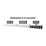 Candado anticizalla bronce 50 mm Hermex, gráfico de escala de resistencia a la corrosión marcada en nivel alta