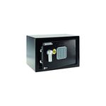 Caja de seguridad digital Yale de 32x20 cm, color negro con teclado numérico y cerradura frontal