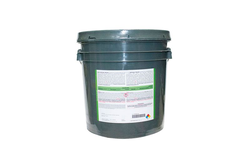 Base látex Goltex 1100 Sur cubeta media satinado superior Sur, vista posterior de la cubeta con etiqueta de instrucciones