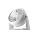 Abanico de mesa Turbo Force 3 velocidades blanco Honeywell, vista frontal diagonal del equipo sobre su base