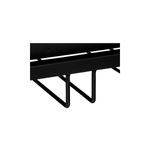 Mesa de servicio metálica negra 93 cm Atmosphera, acercamiento detallado a la estructura inferior de metal negro