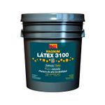 Base látex Sur Deep 3100 satinada Sur, envase plástico gris con etiqueta azul y detalles en amarillo
