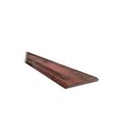 Moldura PVC laminada cocoa 8 cm x 2.70 mts Canet, vista en perspectiva desde el extremo superior derecho