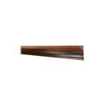 Moldura laminada roble de 5.90 m Canet, primer plano del perfil con acabado en madera oscura y borde superior naranja
