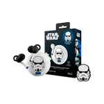 Auriculares gaming Storm Trooper inalámbrico Primus, auriculares negros y estuche blanco con pin coleccionable y caja