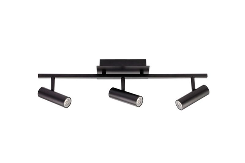 Luminaria spot sobreponer LED Hanii 18 W 1520 lm 15000 h 100-240 V negro Tecnolite, vista frontal de tres focos orientables