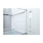 Refrigerador Inverter InstaView con dispensador SBS Craft Ice 612 L matte black LG, panel de control táctil interno blanco
