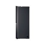 Refrigerador Inverter InstaView con dispensador SBS Craft Ice 612 l matte black LG, vista lateral derecha del equipo