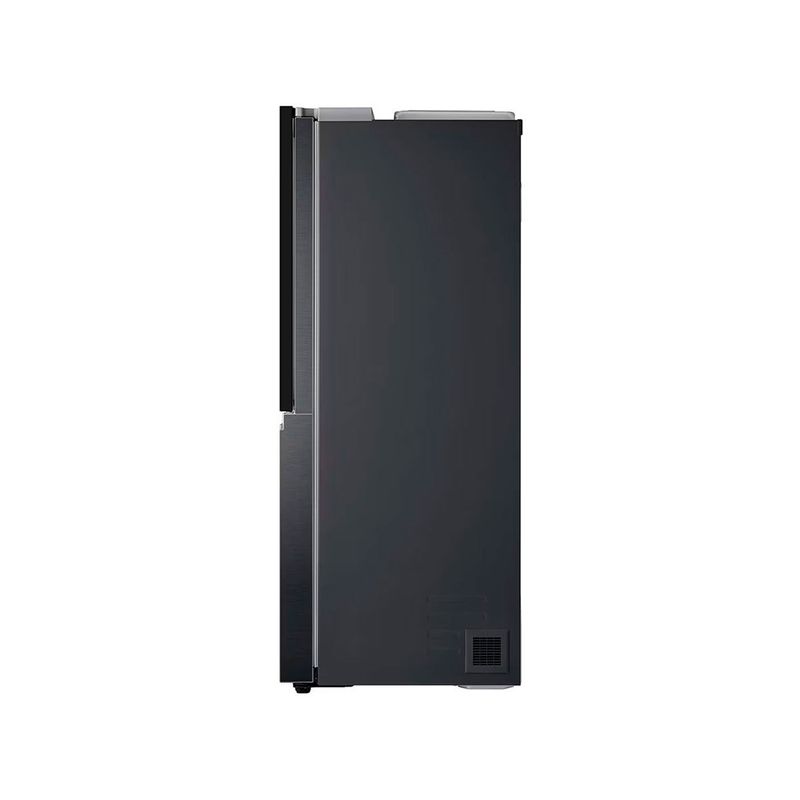 Refrigerador Inverter InstaView con dispensador SBS Craft Ice 612 l matte black LG, vista lateral derecha del equipo