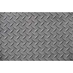 Lámina antideslizante de 4 x 8 pies x 3/32 pulgadas Indenicsa, primer plano de la superficie metálica con relieve