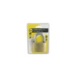 Candado bronce Yale de 70 mm, presentado en empaque blister amarillo con llaves incluidas