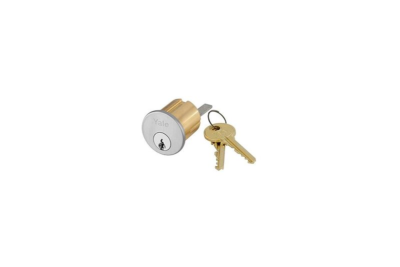 Candado bronce Yale de 60 mm, cilindro de cerradura con dos llaves metálicas