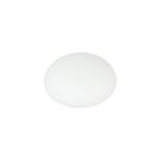 Luminaria plafón blanca Ella 1 luz E27 60 W Eglo, vista frontal del difusor circular blanco