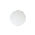 Luminaria plafón blanca Ella 1 luz E27 60 W Eglo, vista frontal del difusor circular blanco