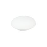 Luminaria plafón blanca Ella 1 luz E27 60 W Eglo, vista frontal del difusor opalino blanco en forma de domo
