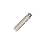 Extensión para abanico Hunter de 3/4 pulgadas x 24 pulgadas níquel, tubo metálico cilíndrico con rosca en el extremo