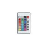 Puente rectificador para cinta LED y control remoto Ace, vista frontal del control remoto blanco con botones de colores