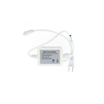 Puente rectificador para cinta LED y control remoto ACE, controlador blanco con cables, conectores y enchufe eléctrico