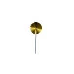 Luminaria de pared colgante Hara 1L E27 dorado/negro Home Delight, vista frontal del soporte circular dorado y cable negro