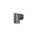 Luminaria de pared exterior Polpe 1L GU10 IP54 60W direccionable gris Blumenau, vista lateral del equipo en aluminio