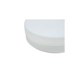 Luminaria de techo plafón 2L E27 60W vidrio opal/blanco Home Delight, acercamiento al detalle del difusor blanco