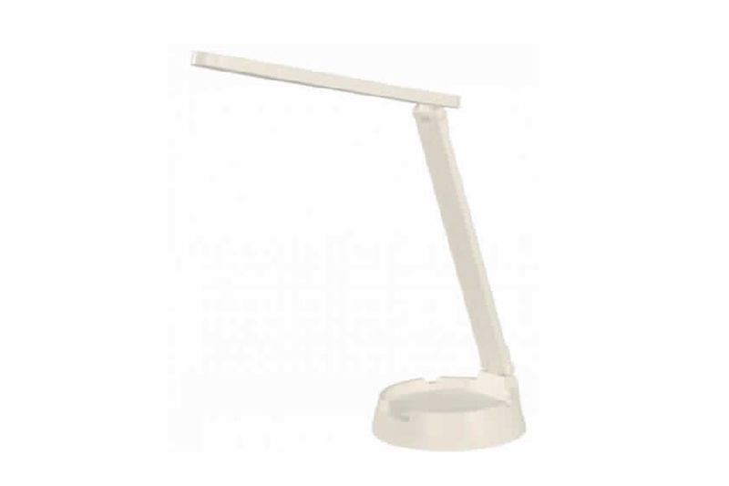 Lámpara de escritorio LED plegable blanco 4 W 6000 K/4000 K/3000 K USB Ikelite, vista lateral del equipo armado