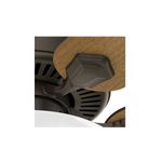 Abanico de techo interior Swanson Bowl 52 pulgadas 1 luces bronce Hunter, detalle del soporte anclado al techo