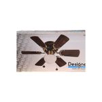 Ventilador de techo interior con luz peque 30 pulgadas bronce antiguo 60W Designers Lighting, empaque con ilustración