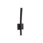Luminaria de pared exterior LED Australis 9 W 3000 K IP44 gris Tecnolite, vista frontal del diseño delgado y alargado