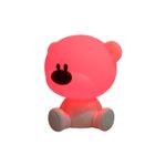 Luminaria mesa infantil osito 1 lúmen 2.5 W 5 V 4000 K + RGB Ikelite, encendida con luz roja en la cabeza