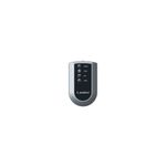 Abanico de torre 35 pulgadas control remoto 3 velocidades blanco/silver Lasko, primer plano del control remoto gris