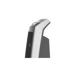 Abanico de torre 35 pulgadas 3 velocidades blanco/silver Lasko, detalle en primer plano del panel de control superior