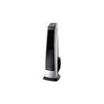 Abanico de torre 35 pulgadas control remoto 3 velocidades blanco/silver Lasko, vista en ángulo desde la derecha