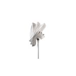 Abanico de pedestal 18 pulgadas 3 velocidades modelo M1820 blanco Lasko, vista lateral del cabezal y soporte