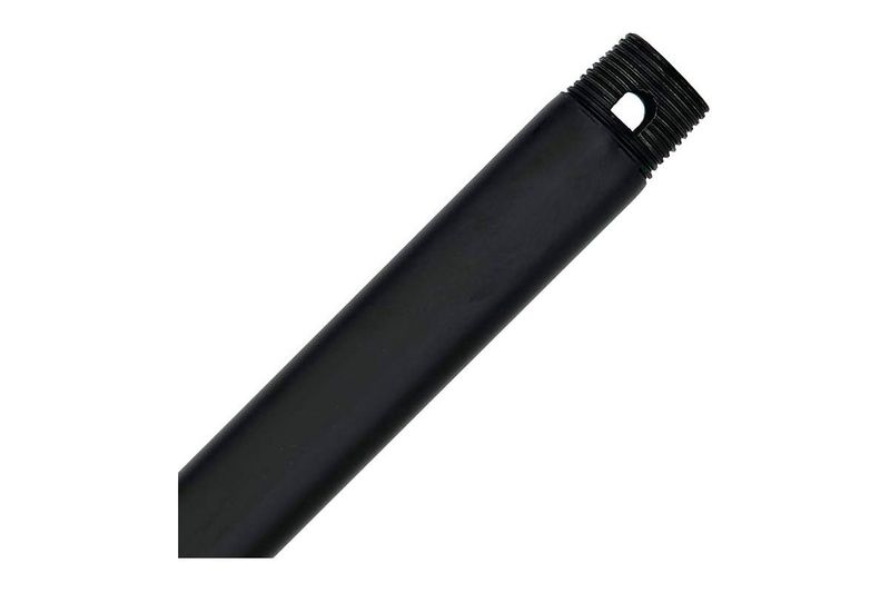 Extensión para abanico de 60 pulgadas Hunter negro, tubo cilíndrico con rosca en el extremo superior