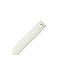 Extensión para abanico de 72 pulgadas Hunter blanco, tubo cilíndrico largo con rosca en el extremo superior