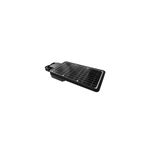 Luminaria de calle LED solar integrada S40 6000K in out Sylvania, vista superior del panel solar rectangular negro