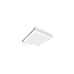 Luminaria LED 503 2 x 2 50 W cielo suspendido D15 4000K UL Sylvania, vista en perspectiva del panel blanco cuadrado
