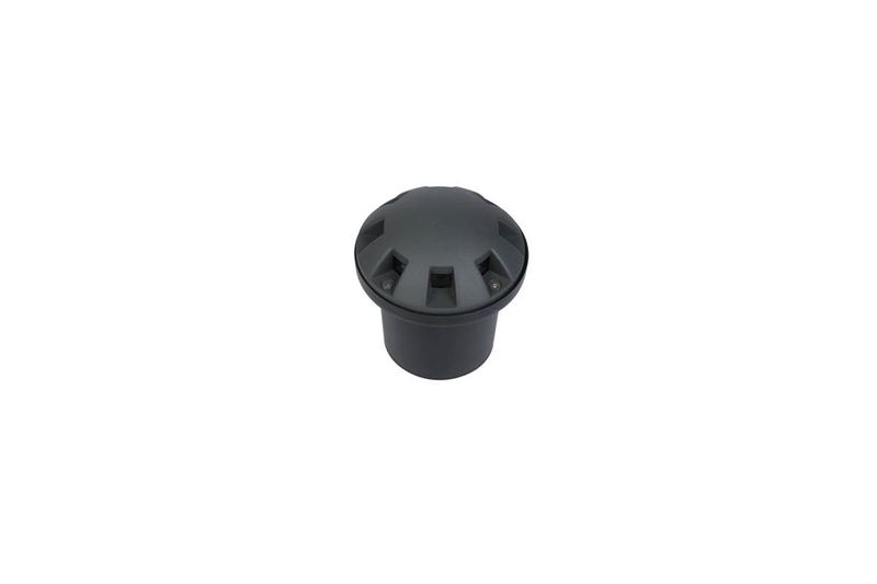 Luminaria empotrar piso LED Cedrela 8 W 400 lm 3000 K IP65 Tecnolite, vista superior del equipo en color negro