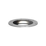 Luminaria LED exterior empotrar en piso redonda 25 W 4000 K 10-277 V Sinsa, vista inclinada del equipo en color plata