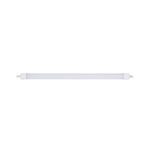 Luminaria LED Econolux 1x18 W 48 c/tubo PC Sylvania, vista frontal del tubo blanco con terminales metálicas