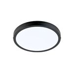 Luminaria sobreponer LED Ankaa IV negro redondo 24 W 1600 lm 6500 K 100-240 V Tecnolite, vista frontal del plafón circular