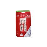 Gancho plástico adhesivo 4 ganchos + 5 tiras 1.1 lbs transparente Ace, paquete con 4 unidades en empaque rojo y blanco