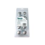 Jaladera de botón Richmond de 1-1/4 pulgadas níquel satinado de 10 piezas Laurey, set completo en empaque plástico
