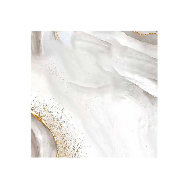 Baldosa 45x45 Hara Gold Mármol brillante San Lorenzo, detalle ampliado de la textura con vetas blancas y doradas
