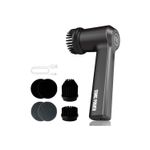 Cepillo para bañeras y azulejos recargable 2x6 pulgadas Sonic Power, equipo negro con accesorios y cable de carga USB