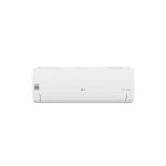 Evaporador 12000 BTU 220 V SEER 21.5 LG, unidad interior de color blanco vista frontalmente sobre fondo blanco